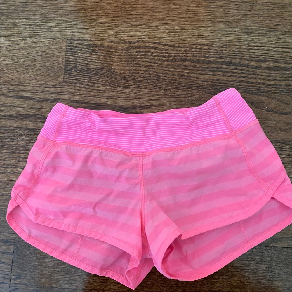 Lululemon new pink running shorts size 2